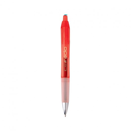Bic Intensity Clic Gel Pens Clear Red